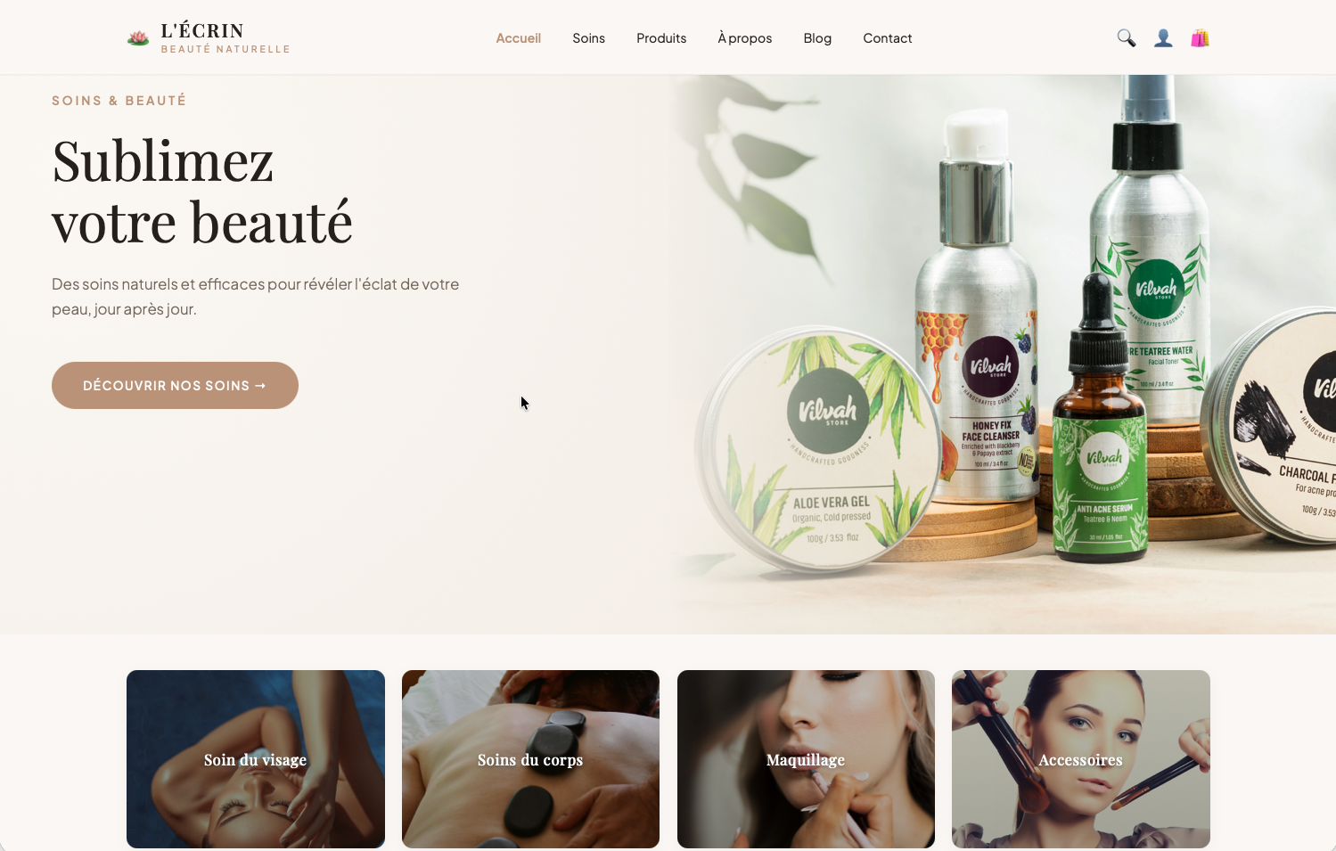 Modèle de site La Boutique - Création Design
